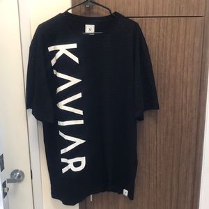 Black All Over print T shirt